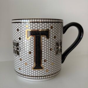 Anthropologie ‘T’ Mosaic Letter Mug